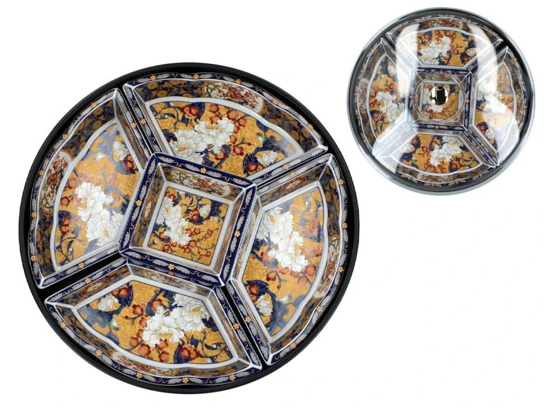 Obrotowe naczynie ceramiczne do serowania przekąsek - LAZY SUZAN