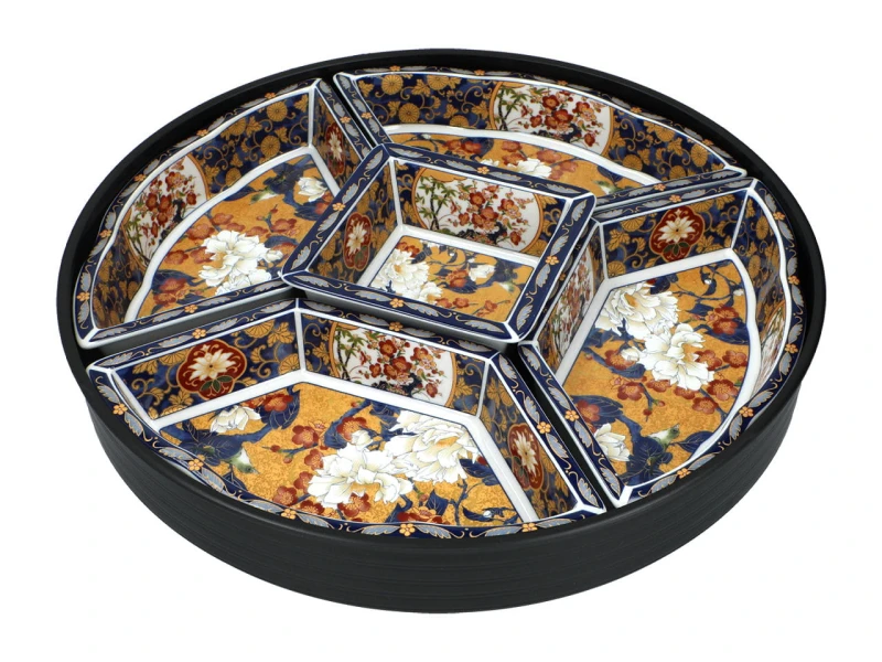 Obrotowe naczynie ceramiczne do serowania przekąsek - LAZY SUZAN