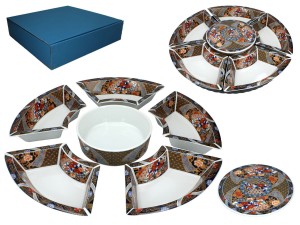 Obrotowe naczynie ceramiczne do serowania przekąsek - LAZY SUZAN