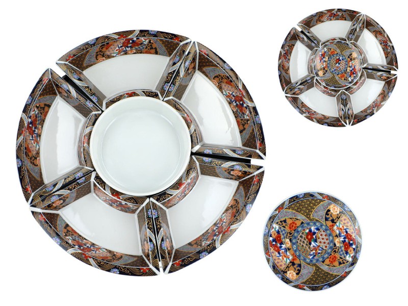 Obrotowe naczynie ceramiczne do serowania przekąsek - LAZY SUZAN