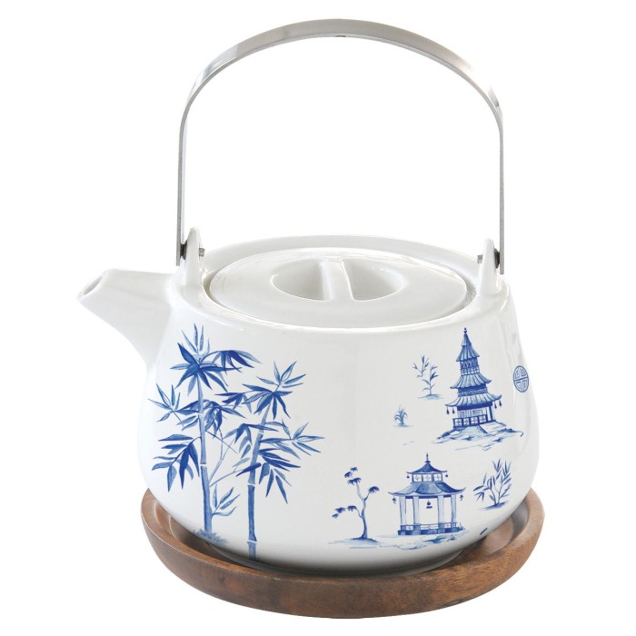 Czajnik 750 ml + akacjowa podstawka