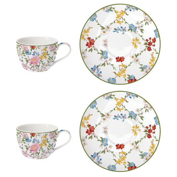 Easy Life/Nuova R2S, 2x filiżanka do espresso 110ml + spodeczki - GARDEN DREAMS