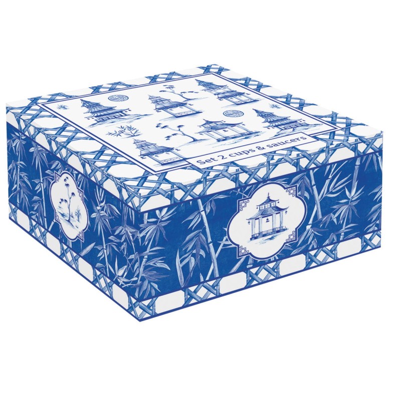 Easy Life/Nuova R2S, 2x filiżanka-espresso 120ml, akacjowe podstawki - PAGODA COLL.