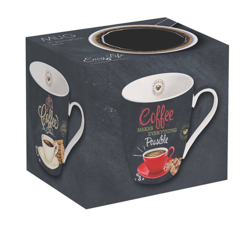 Easy Life/Nuova R2S, porcelanowy kubek 350 ml - IT'S COFFEE TIME