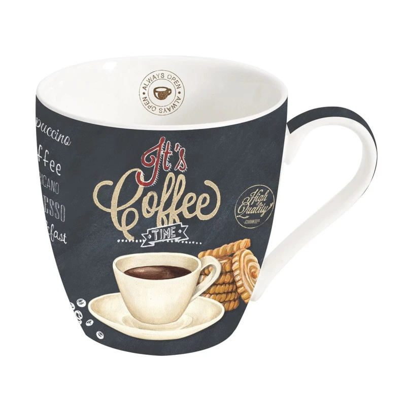 Easy Life/Nuova R2S, porcelanowy kubek 350 ml - IT'S COFFEE TIME