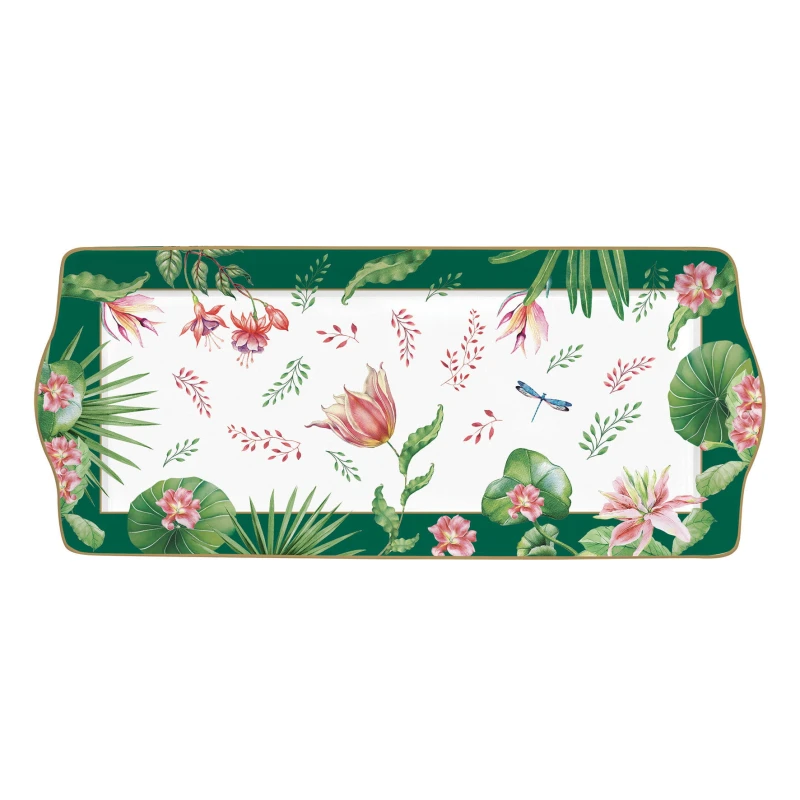 Easy Life/Nuova R2S, porcelanowa paterka 35x15cm - BOTANIC CHIC