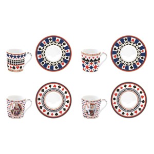 Easy Life/Nuova R2S, zestaw - 4 filiżanki-espresso 100ml  - CASINO ROYALE