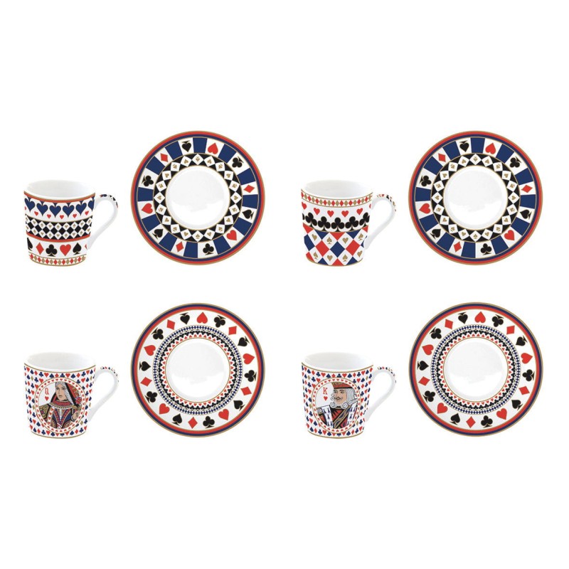 Easy Life/Nuova R2S, zestaw - 4 filiżanki-espresso 100ml  - CASINO ROYALE