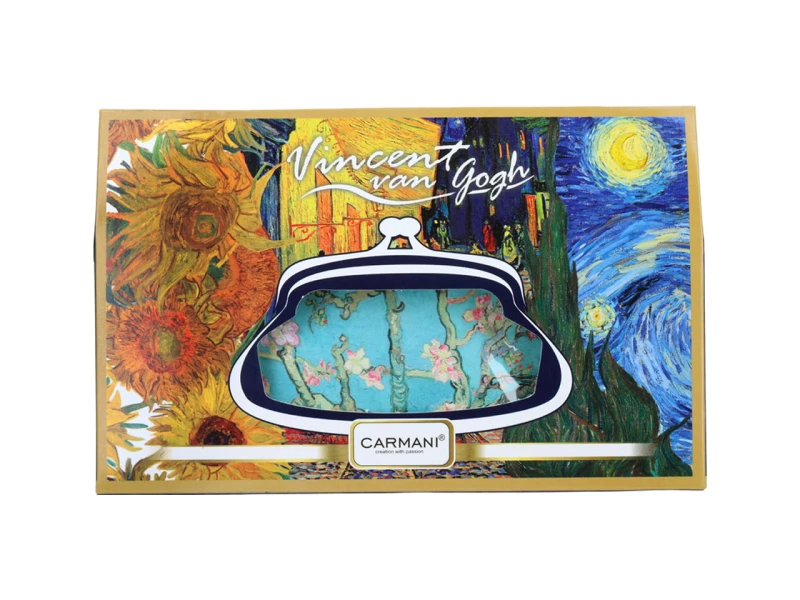 Carmani, portfelik duży - VAN GOGH/Kwitnący migdałowiec
