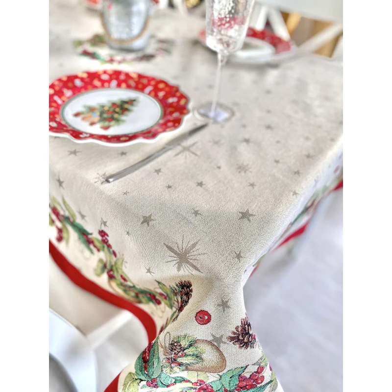 Obrus z tkaniny gobelinowej(tkana maszynowo) - RUNNER1309FM-180, 137x180 cm