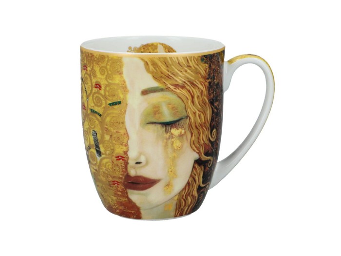 Carmani, kubek z porcelany t. Camio 380ml - GUSTAV KLIMT/Złote łzy