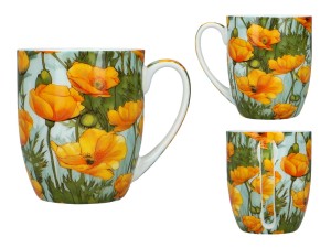 Carmani, kubek z porcelany t. Camio 380ml - KWIATY, wz. 2