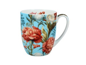 Carmani, kubek z porcelany t. Camio 380ml - KWIATY, wz. 3