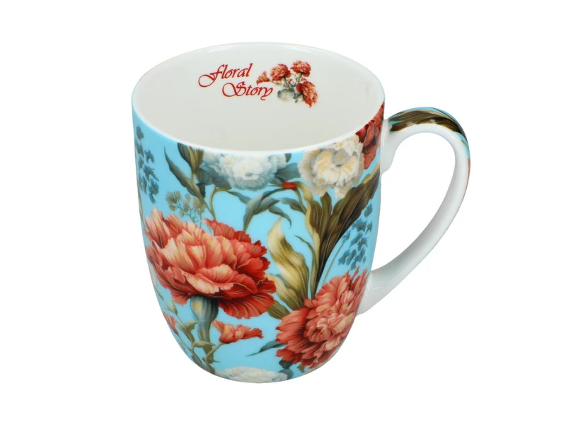 Carmani, kubek z porcelany t. Camio 380ml - KWIATY, wz. 3