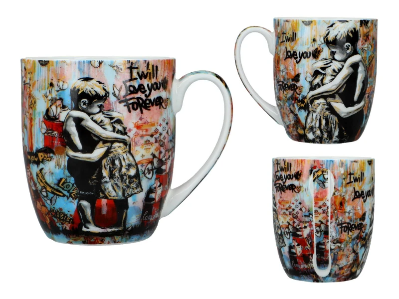 Carmani, porcelanowy kubek t. Camio 380ml - GRAFFITI