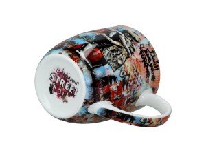Carmani, porcelanowy kubek t. Camio 380ml - GRAFFITI