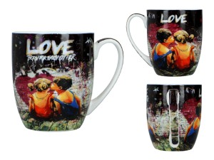 Carmani, porcelanowy kubek t. Camio 380ml - GRAFFITI