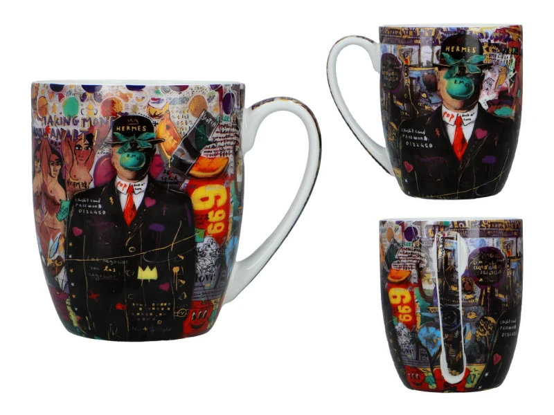 Carmani, porcelanowy kubek t. Camio 380ml - GRAFFITI