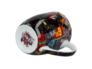 Carmani, porcelanowy kubek t. Camio 380ml - GRAFFITI