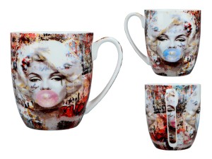 Carmani, porcelanowy kubek t. Camio 380ml - GRAFFITI