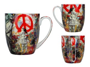 Carmani, porcelanowy kubek t. Camio 380ml - GRAFFITI