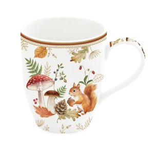 Easy Life/Nuova R2S, porcelanowy kubek 350ml - JESIENNE GRZYBKI