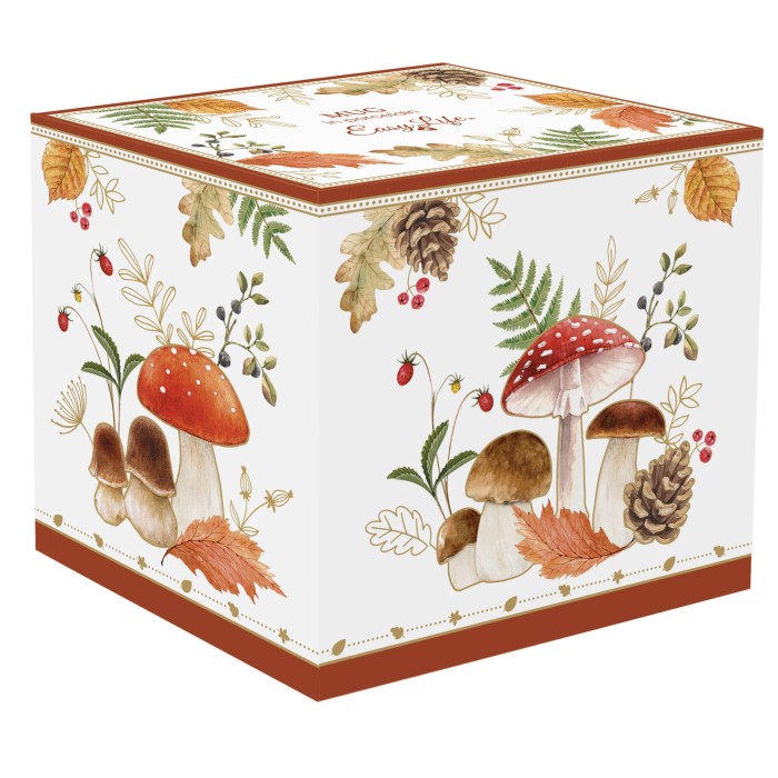 Easy Life/Nuova R2S, porcelanowy kubek 350ml - JESIENNE GRZYBKI