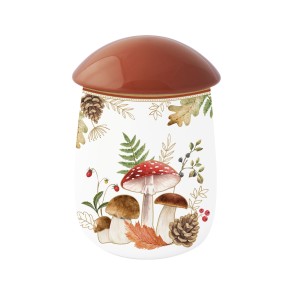 Easy Life/Nuova R2S, pojemnik H19 cm, śr. 12 cm - JESIENNE GRZYBKI