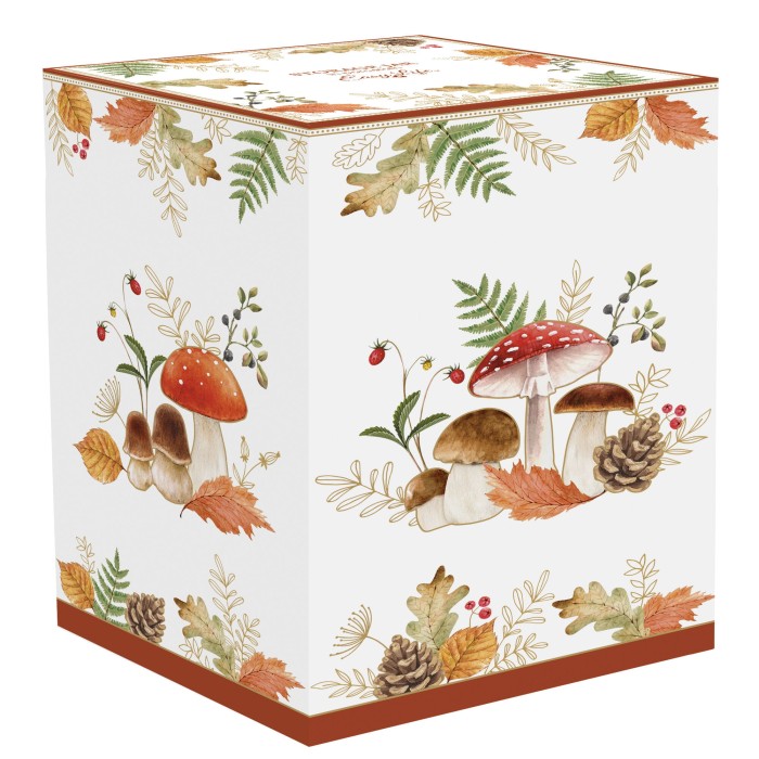 Easy Life/Nuova R2S, pojemnik H19 cm, śr. 12 cm - JESIENNE GRZYBKI