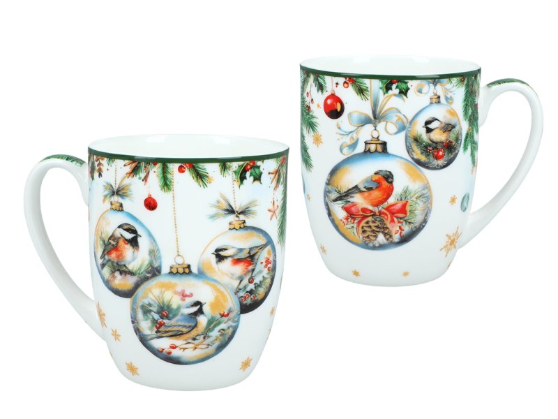 Carmani, kubek świąteczny 380ml  - MERRY CHRISTMAS/Świąteczne bombki