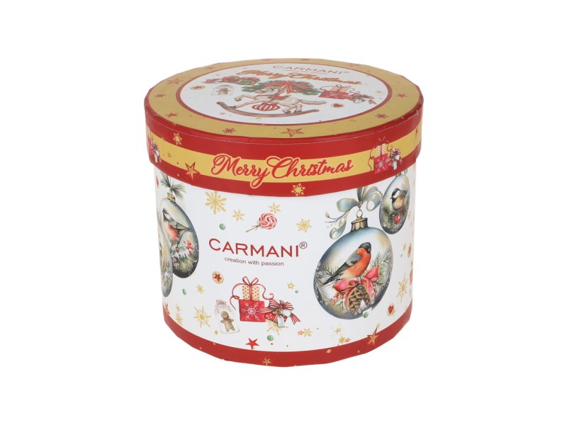 Carmani, kubek świąteczny 380ml  - MERRY CHRISTMAS/Świąteczne bombki