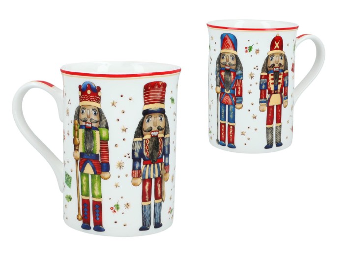 Carmani, kubek świąteczny 360ml t. Classic  - MERRY CHRISTMAS/Ołowiane Żołnierzyki