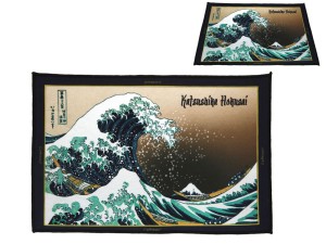 Carmani, przyłóżkowy dywanik 60x40cm - Hokusai Katsushika/Wielka fala w Kanagawie
