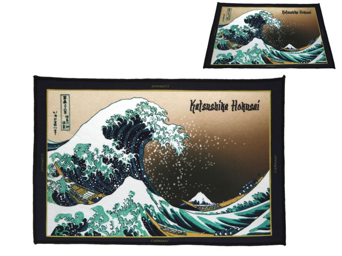 Carmani, przyłóżkowy dywanik 60x40cm - Hokusai Katsushika/Wielka fala w Kanagawie