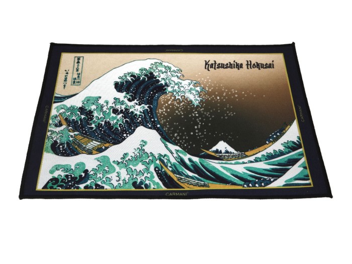 Carmani, przyłóżkowy dywanik 60x40cm - Hokusai Katsushika/Wielka fala w Kanagawie