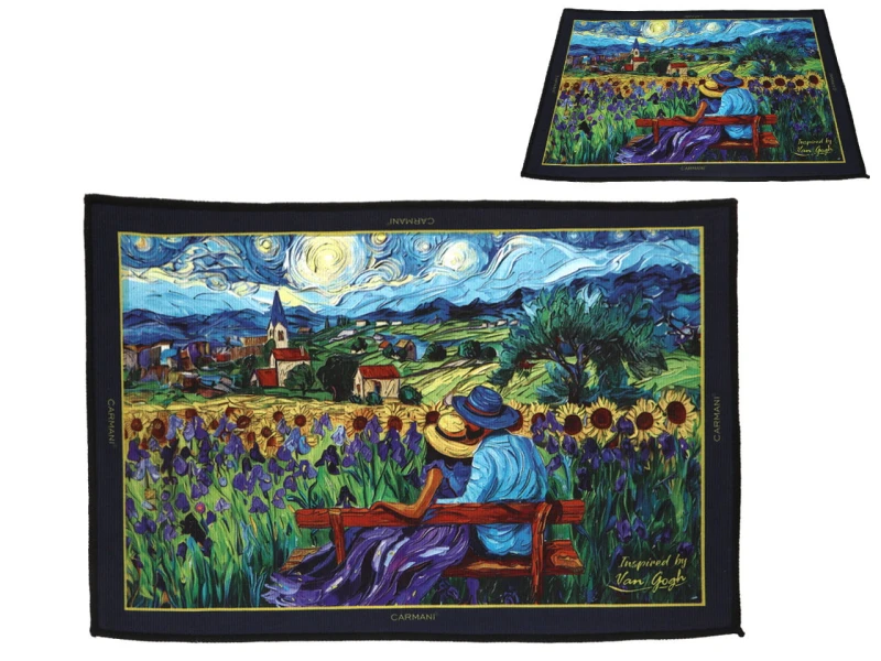 Carmani, przyłóżkowy dywanik 60x40cm - inspirowany VAN GOGH