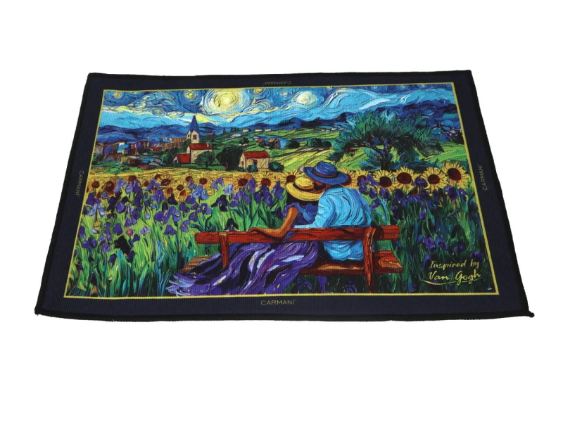 Carmani, przyłóżkowy dywanik 60x40cm - inspirowany VAN GOGH