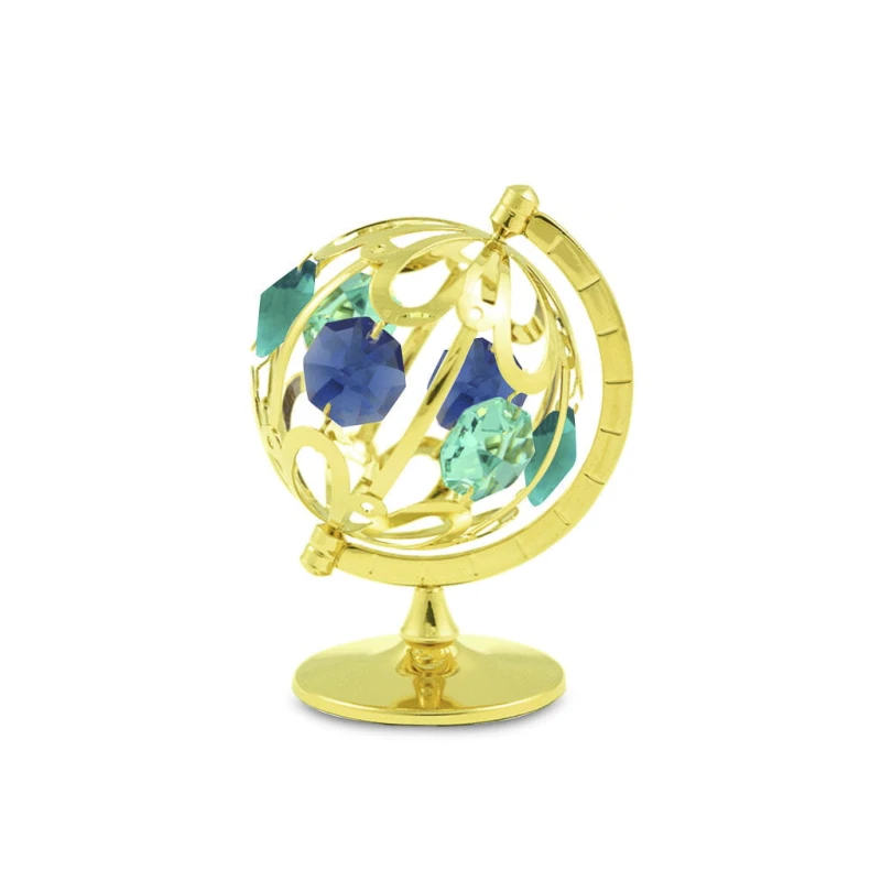 Crystocraft, miniaturka-figurka pozłacana Swarovski/GLOBUSIK