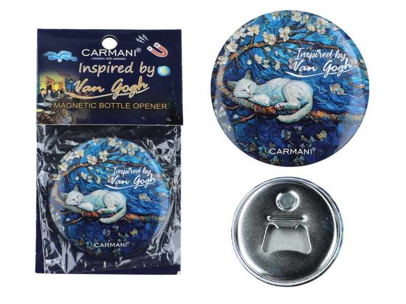 Carmani, otwieracz z magnesem - inspirowanie twórczością VAN GOGH'A