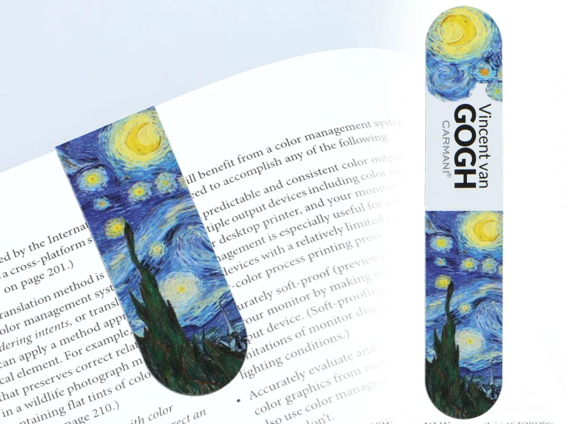 Carmani, kpl. 4 zakładek magnetycznych do książek - VAN GOGH