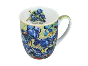 Carmani, porcelanowy kubek t. Camio 380ml - VAN GOGH/Irysy