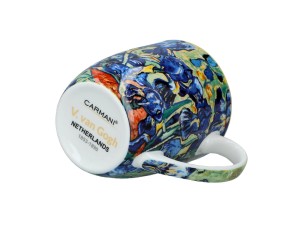 Carmani, porcelanowy kubek t. Camio 380ml - VAN GOGH/Irysy