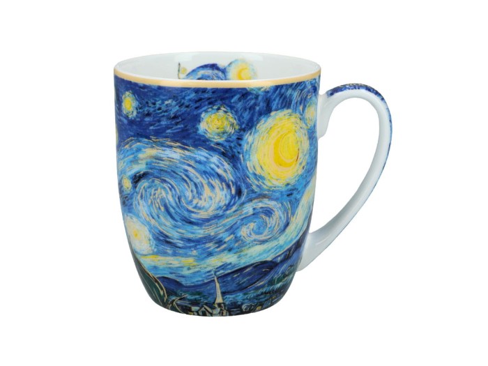 Carmani, porcelanowy kubek t. Camio 380ml - VAN GOGH/Gwiaździsta Noc