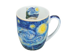Carmani, porcelanowy kubek t. Camio 380ml - VAN GOGH/Gwiaździsta Noc