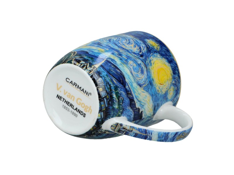 Carmani, porcelanowy kubek t. Camio 380ml - VAN GOGH/Gwiaździsta Noc