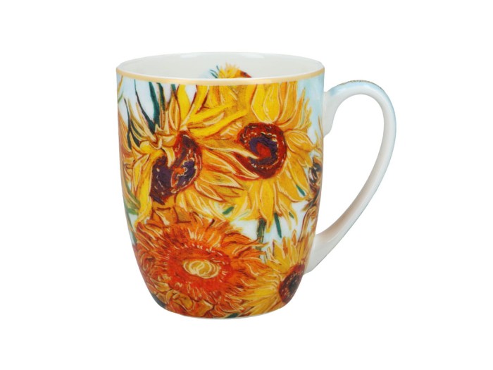 Carmani, porcelanowy kubek t. Camio 380ml - VAN GOGH/Słoneczniki