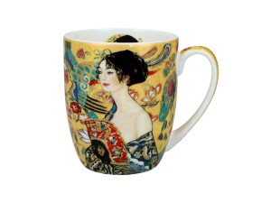 Carmani, porcelanowy kubek t. Camio 380ml - KLIMT/Dama z wachlarzem