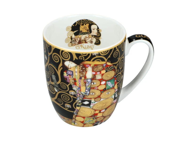 Carmani, porcelanowy kubek t. Camio 380ml - KLIMT/Pocałunek