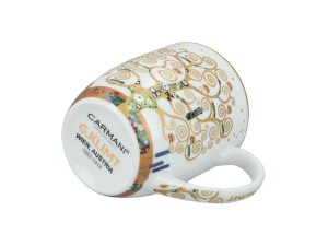 Carmani, porcelanowy kubek t. Camio 380ml - KLIMT/Drzewo życia, białe tło
