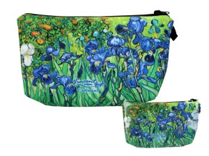 Carmani, kosmetyczka ok. 21x15cm - VAN GOGH/Irysy